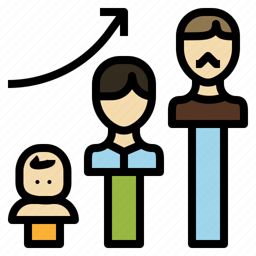 Adult, age, aging, baby, growth, population, senile icon - Download on Iconfinder