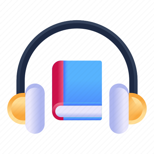 Audiobook, audio lesson, audio learning, talking book, book recording icon - Download on Iconfinder