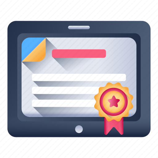 Online degree, online diploma, online certificate, credentials, achievement icon - Download on Iconfinder