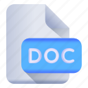 document, doc file, format, sheet, file extension