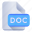 document, doc file, format, sheet, file extension 