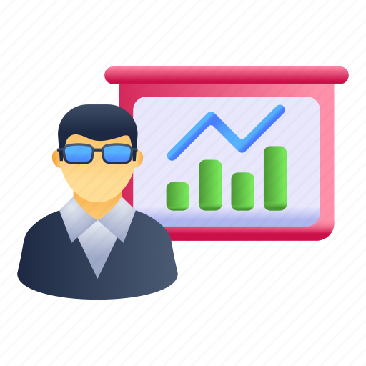Presentation, business education, business lecture, business course, statistics icon - Download on Iconfinder