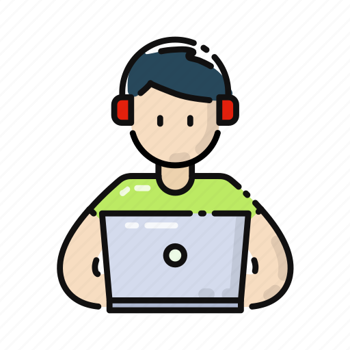Gamer, online, study, education, e-learning icon - Download on Iconfinder