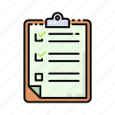 list, checklist, clipboard, e-learning
