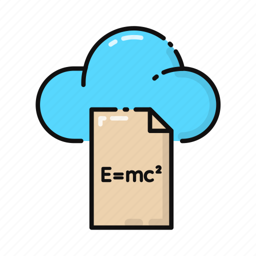 Upload, cloud, formula, education, e-learning icon - Download on Iconfinder