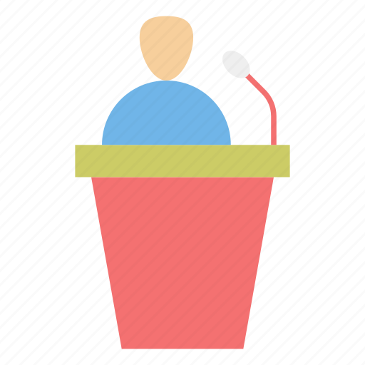 Conference, podium, speaker, speech, winner icon - Download on Iconfinder