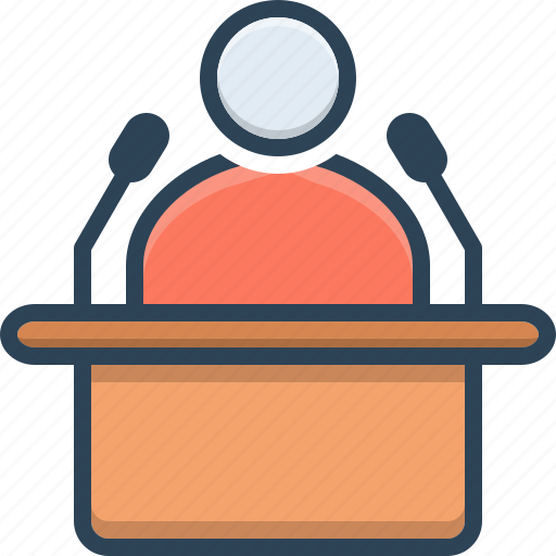 Leader, lecture, politician, speaker icon - Download on Iconfinder