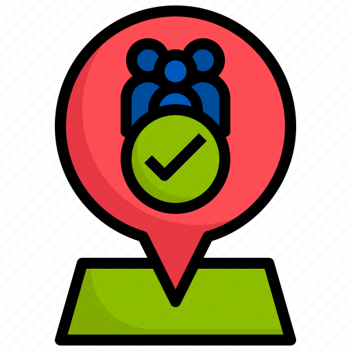 Constituency, representative, location, maps, and, checkmark icon - Download on Iconfinder