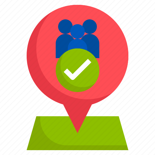 Constituency, representative, location, maps, and, checkmark icon - Download on Iconfinder