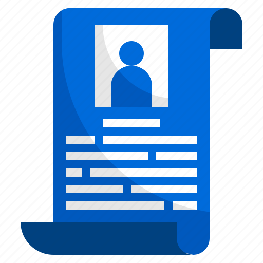 Resume, profile, files, and, folders, curriculum, vitae icon - Download on Iconfinder
