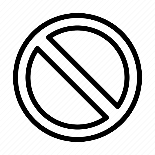 Forbidden sign, cancel, forbidden, no, prohibited icon - Download on Iconfinder