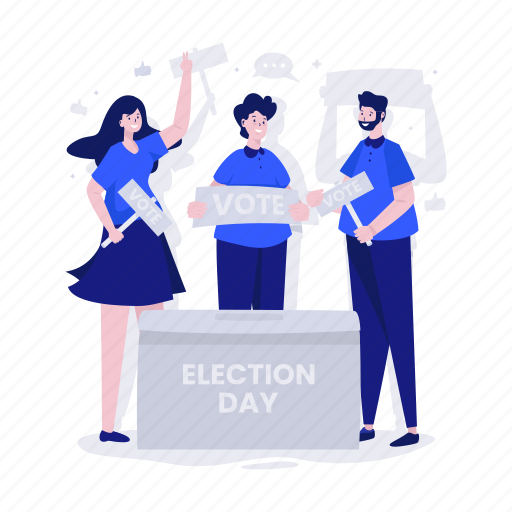 Vote, election, campaign, democracy, poll, political, citizen illustration - Download on Iconfinder