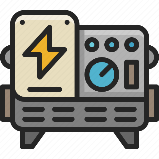 Energy, electric, generator, standby, engine, power, machine icon - Download on Iconfinder