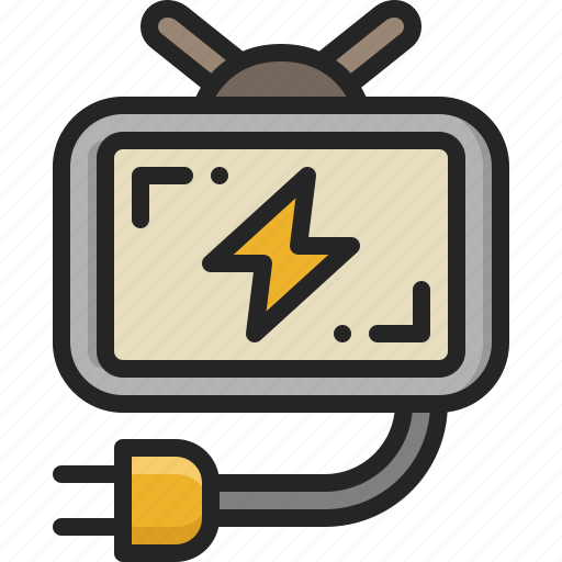 Electric, tv, electronic, television, technology, device icon - Download on Iconfinder