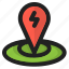 charging location, ev charger location, location, ev charging location, pin, maps, gps 