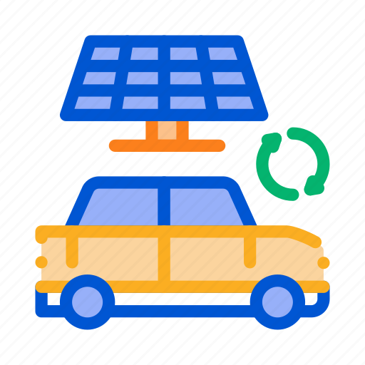 Car, electric, electrical, electro, panel, solar, transport icon - Download on Iconfinder