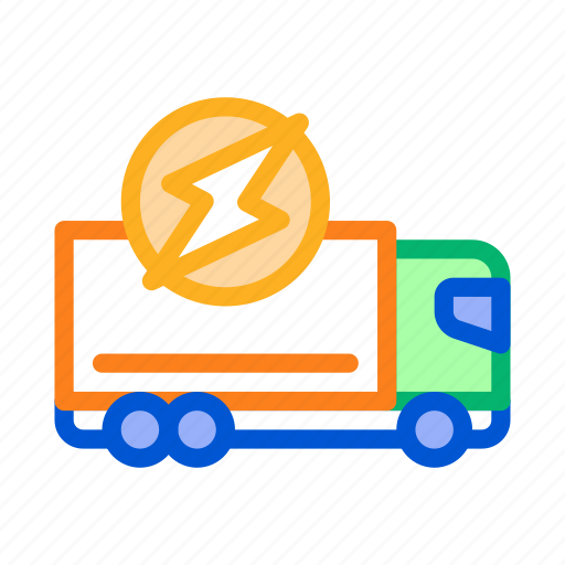 Cargo, electric, electrical, electro, transport, truck, vehicle icon - Download on Iconfinder