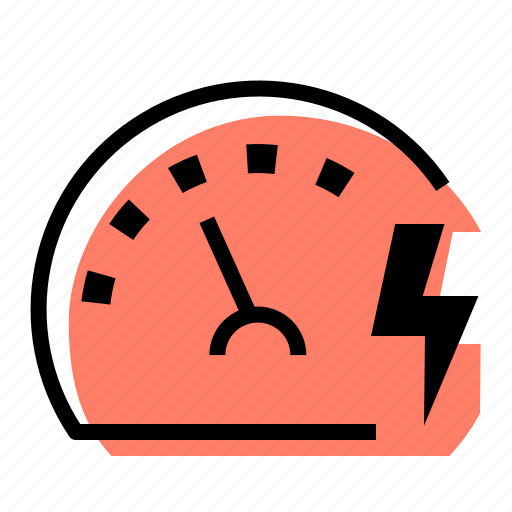 Speedometer, car, speed, electricity icon - Download on Iconfinder