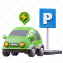 car, parking, electric car, vehicle 