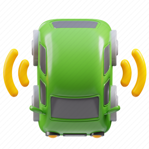 Car, sensor, electric car, vehicle 3D illustration - Download on Iconfinder