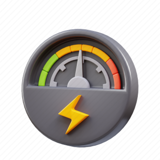 Speedometer, speed, gauge, electric car 3D illustration - Download on Iconfinder