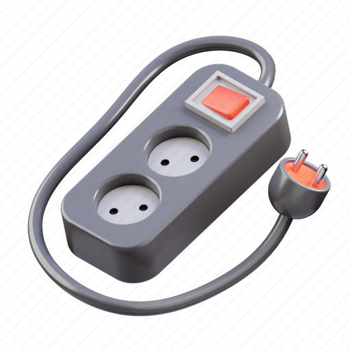 Electric, socket, electricity, charge 3D illustration - Download on Iconfinder