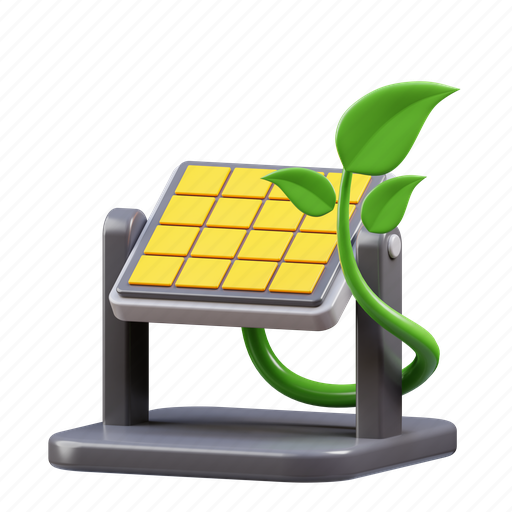 Solar panel, solar, power, green energy 3D illustration - Download on Iconfinder