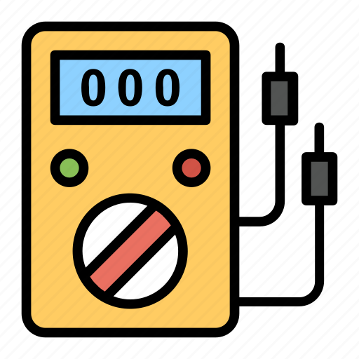 Current checker, current tester, electric meter, electrical equipment, measurement, voltage checker, voltage tester icon - Download on Iconfinder