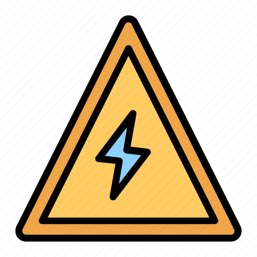Electric alarming, electric caution, electrical alert, voltage alarming, voltage warning, warning notification icon - Download on Iconfinder