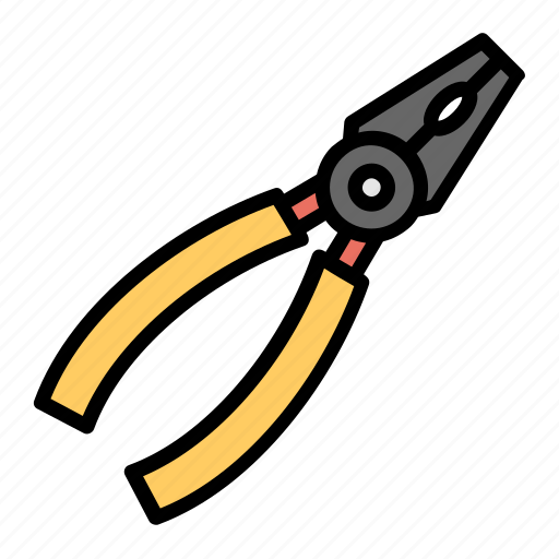 Building tool, cutting tool, diagonal pliers, hand tool, mechanical instrument, plier icon - Download on Iconfinder