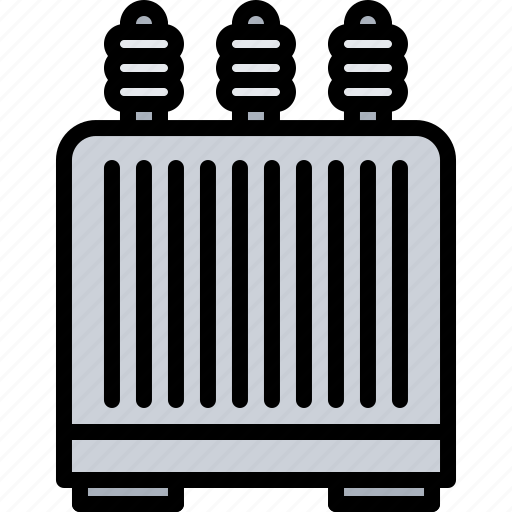 Electric, electricity, electrification, etelectrician, transformer icon - Download on Iconfinder
