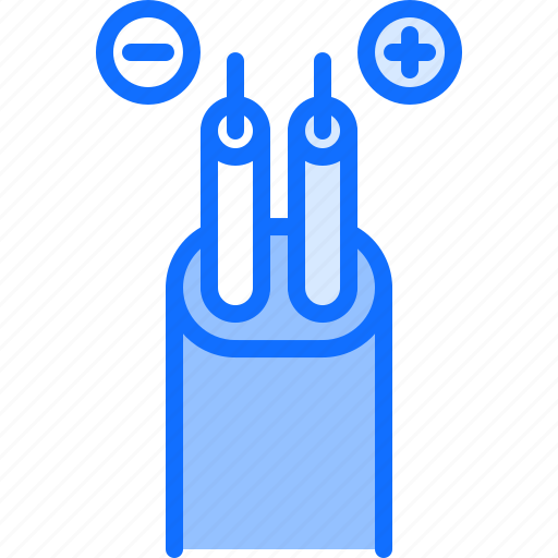 Cable, electric, electrician, electricity, electrification, wire icon - Download on Iconfinder