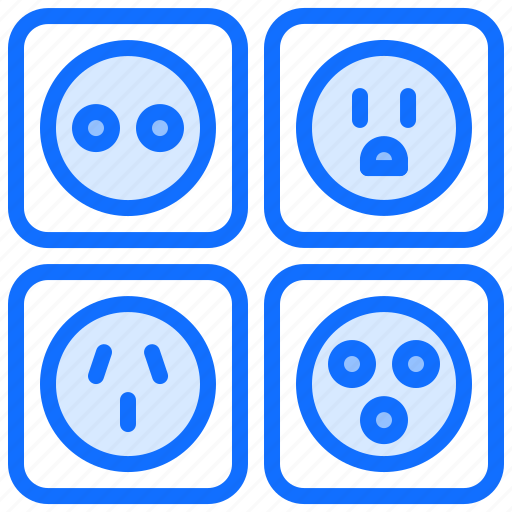 Electric, electrician, electricity, electrification, socket icon - Download on Iconfinder
