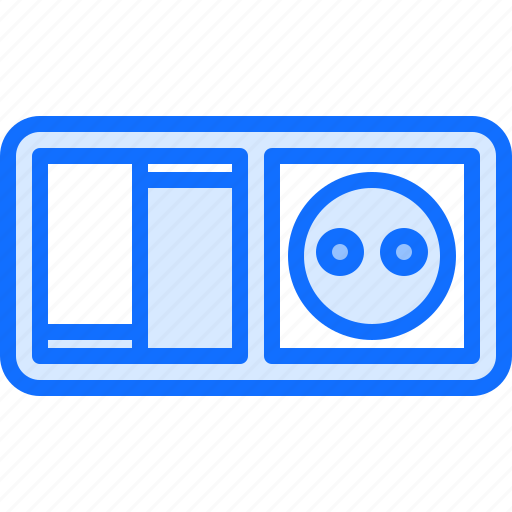 Electric, electrician, electricity, electrification, light, socket, switch icon - Download on Iconfinder