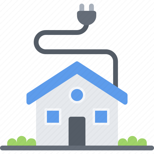 Cable, electric, electrician, electricity, electrification, house, plug icon - Download on Iconfinder