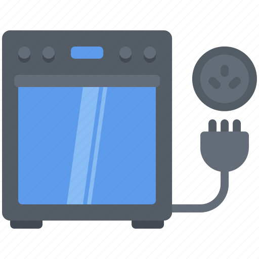 Cooker, electric, electrician, electricity, electrification, socket icon - Download on Iconfinder