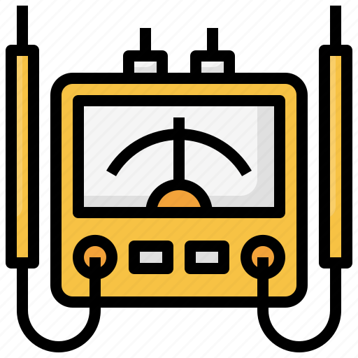 Construction, electronics, multimedia, tools, voltmeter icon - Download on Iconfinder