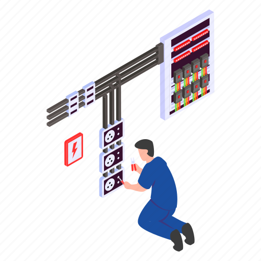 Main board, distribution board, panelboard, breaker panel, electrical panel, maintenance, electrician icon - Download on Iconfinder