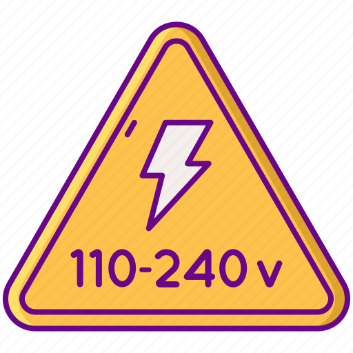 240v, electricity, power, voltage icon - Download on Iconfinder