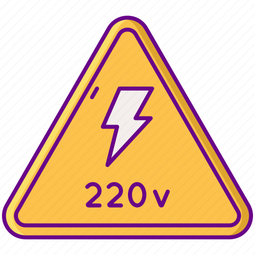 220v, electricity, power, voltage icon - Download on Iconfinder