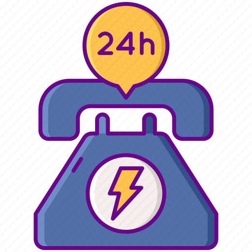 24h, service, support, telephone icon - Download on Iconfinder