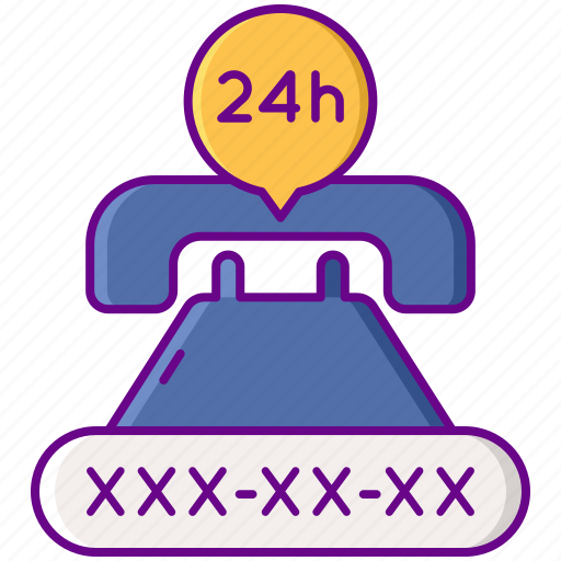 24h, number, service, telephone icon - Download on Iconfinder