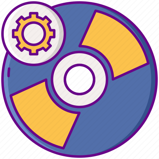 Cd, dvd, gear, repair icon - Download on Iconfinder