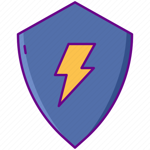 Electrical, protection, shield, volage icon - Download on Iconfinder