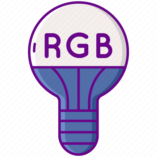 Bulb, creative, light, rgb icon - Download on Iconfinder