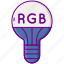 bulb, creative, light, rgb 