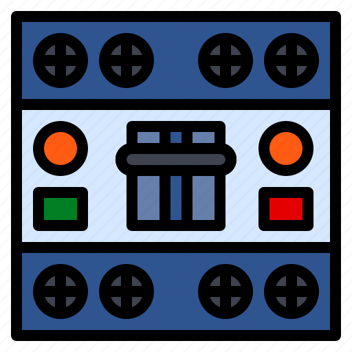 Contactor, electric, electro, fuse, power icon - Download on Iconfinder
