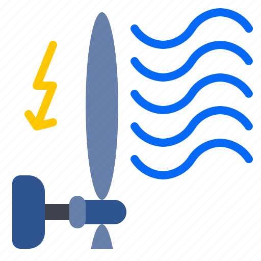Electricity, generator, production, turbine, wind icon - Download on Iconfinder