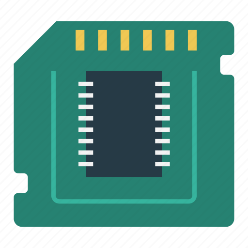 Card, chip, electronics, hardware, sd icon - Download on Iconfinder