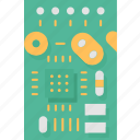 circuit, board, printed, electronic, components